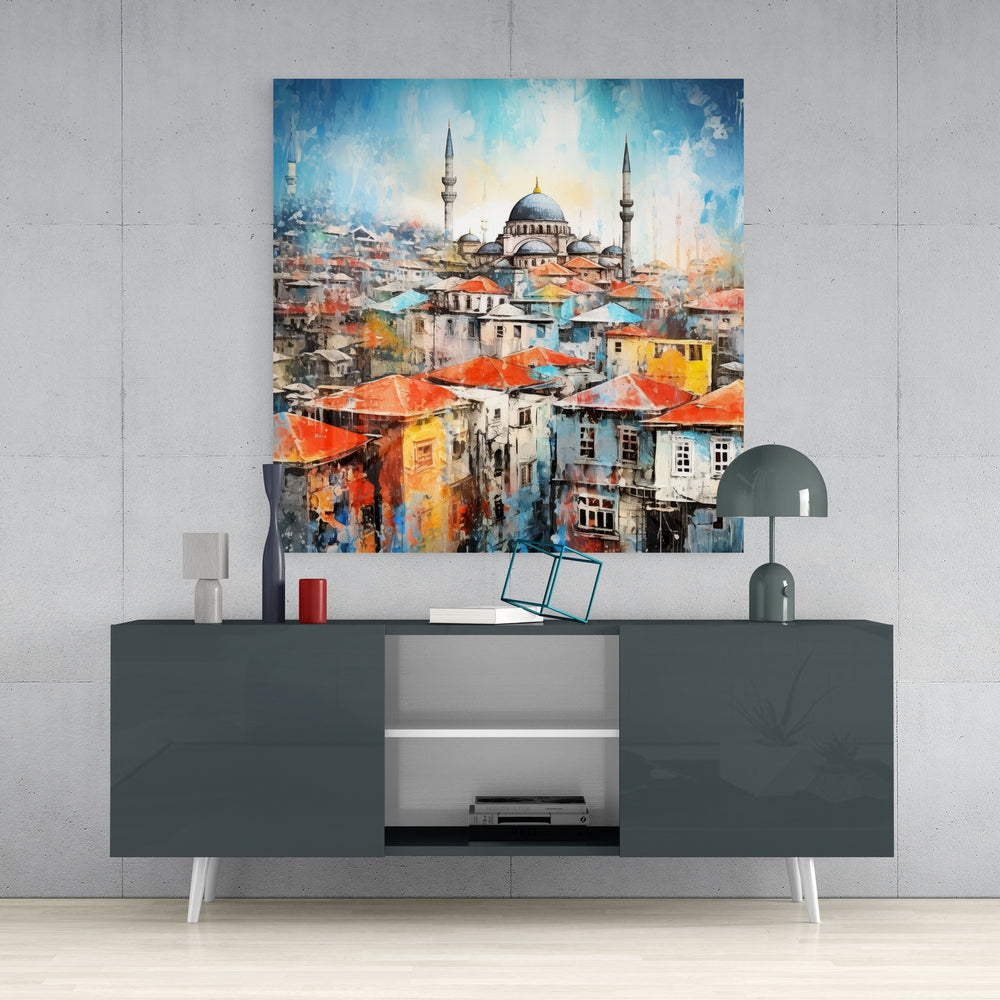 Istanbul Glass Wall Art.