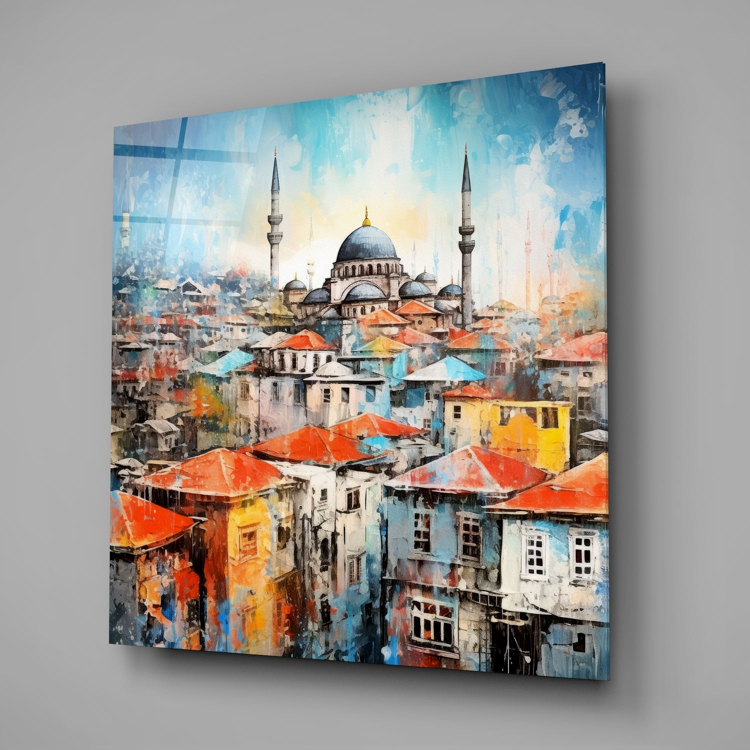 Istanbul Glass Wall Art.