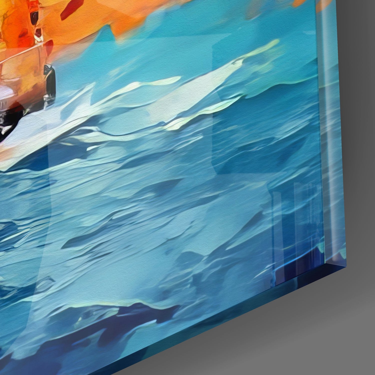 Maiden's Tower Glass Wall Art.