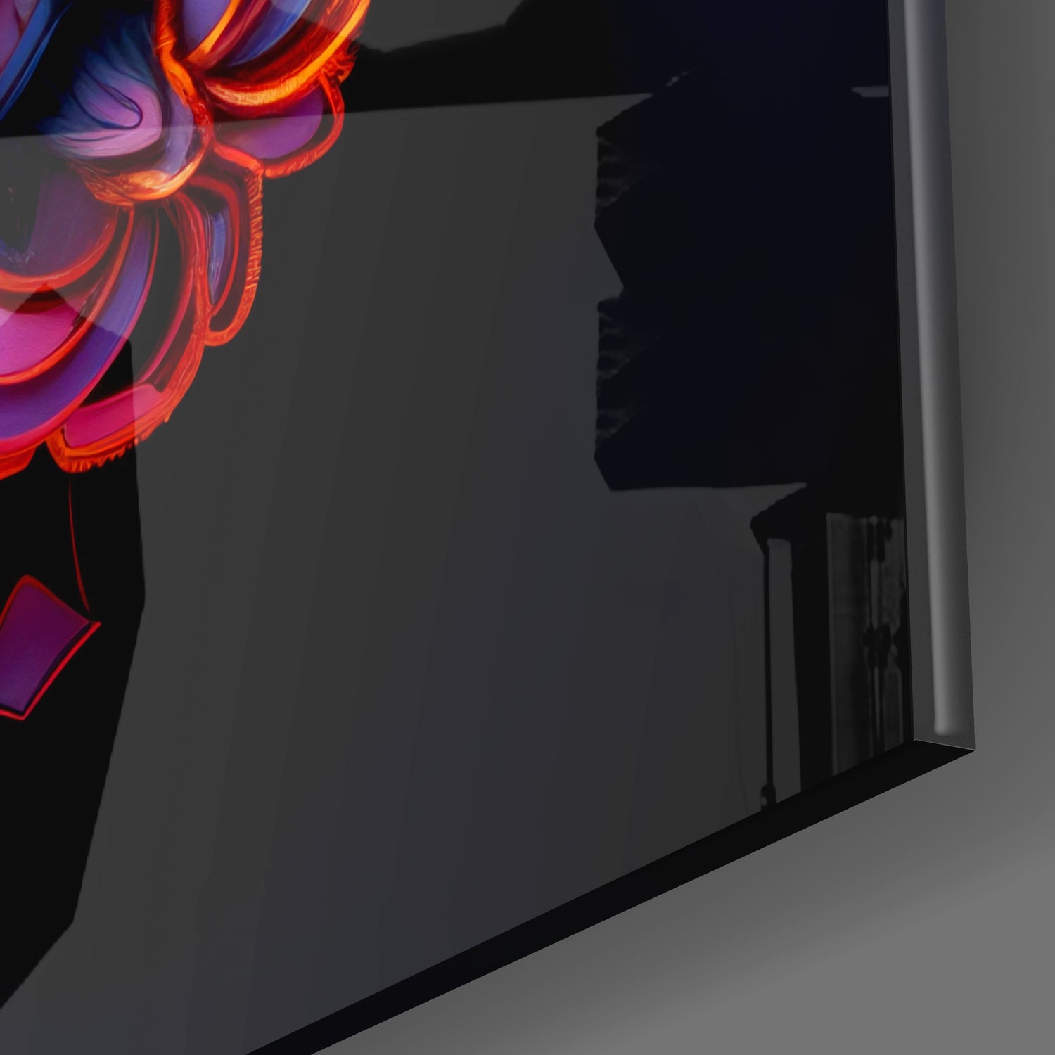 Bitcoin Glass Wall Art.