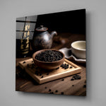 Tea Party Glass Wall Art.