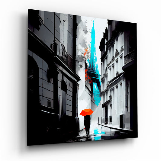 Eiffel Glass Wall Art.