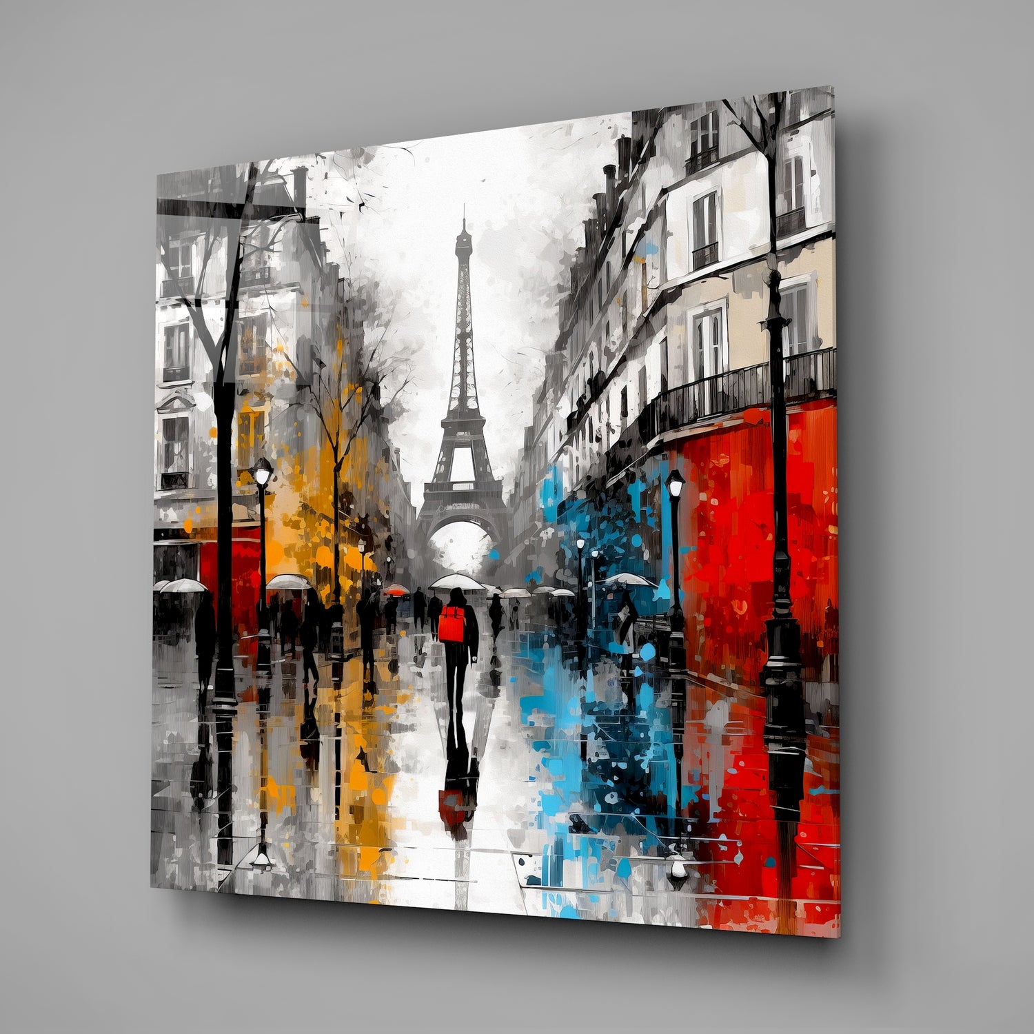 Eiffel Glass Wall Art.