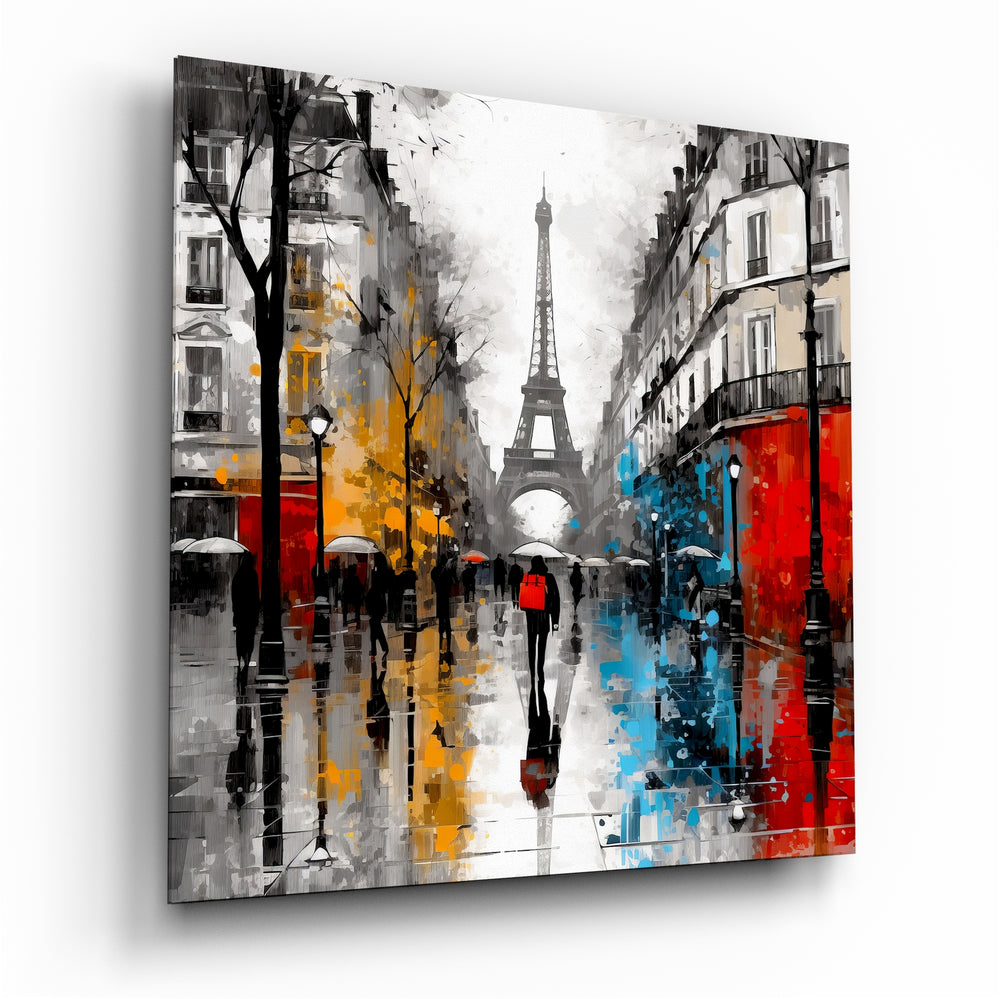 Eiffel Glass Wall Art.
