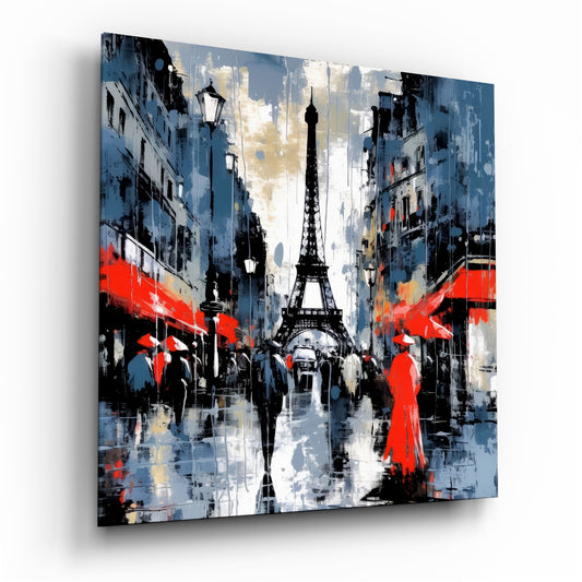 Eiffel Glass Wall Art.