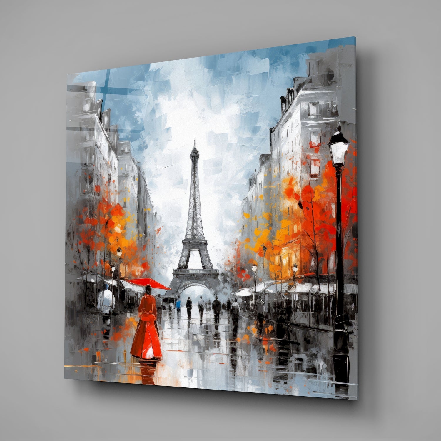 Eiffel Glass Wall Art.