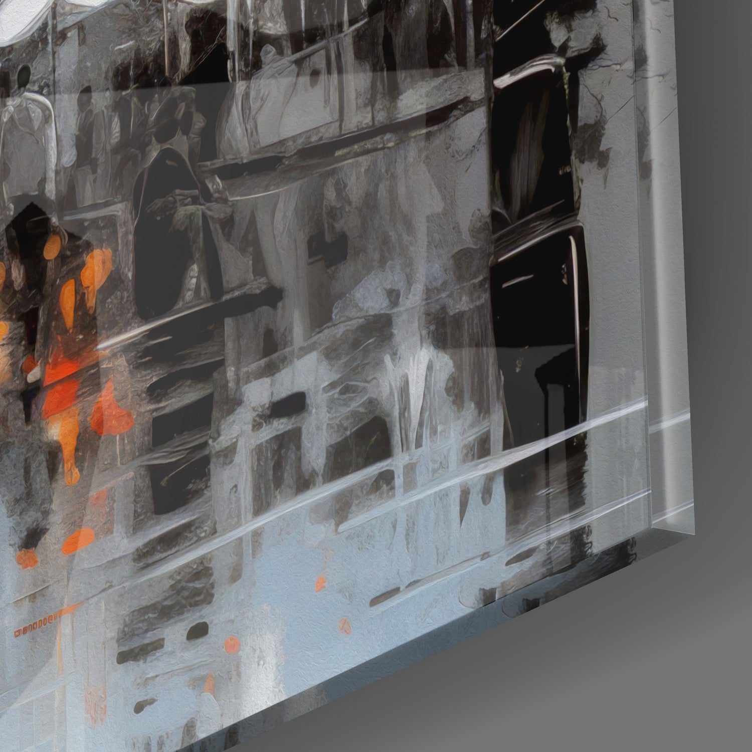 Eiffel Glass Wall Art.