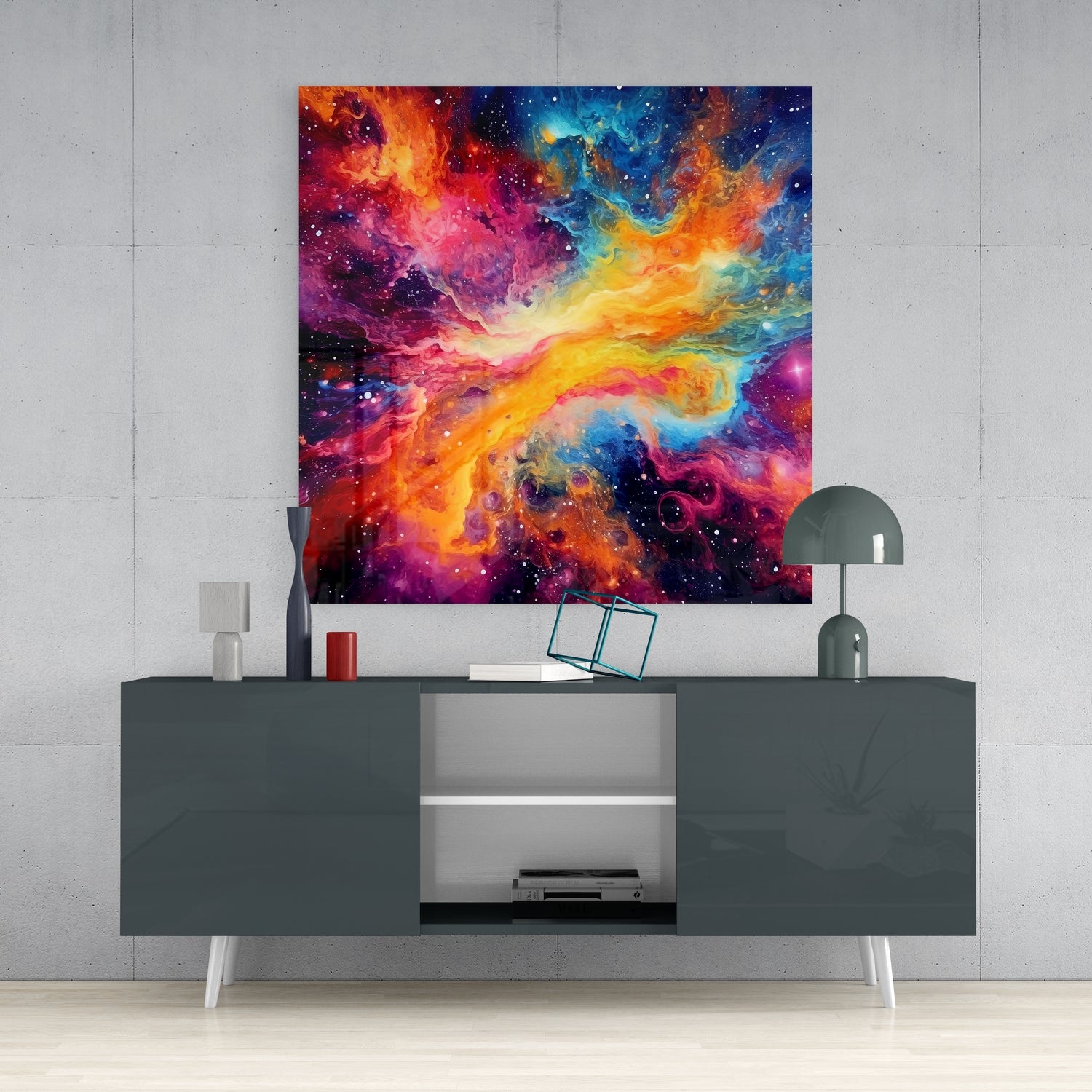 Space Glass Wall Art.