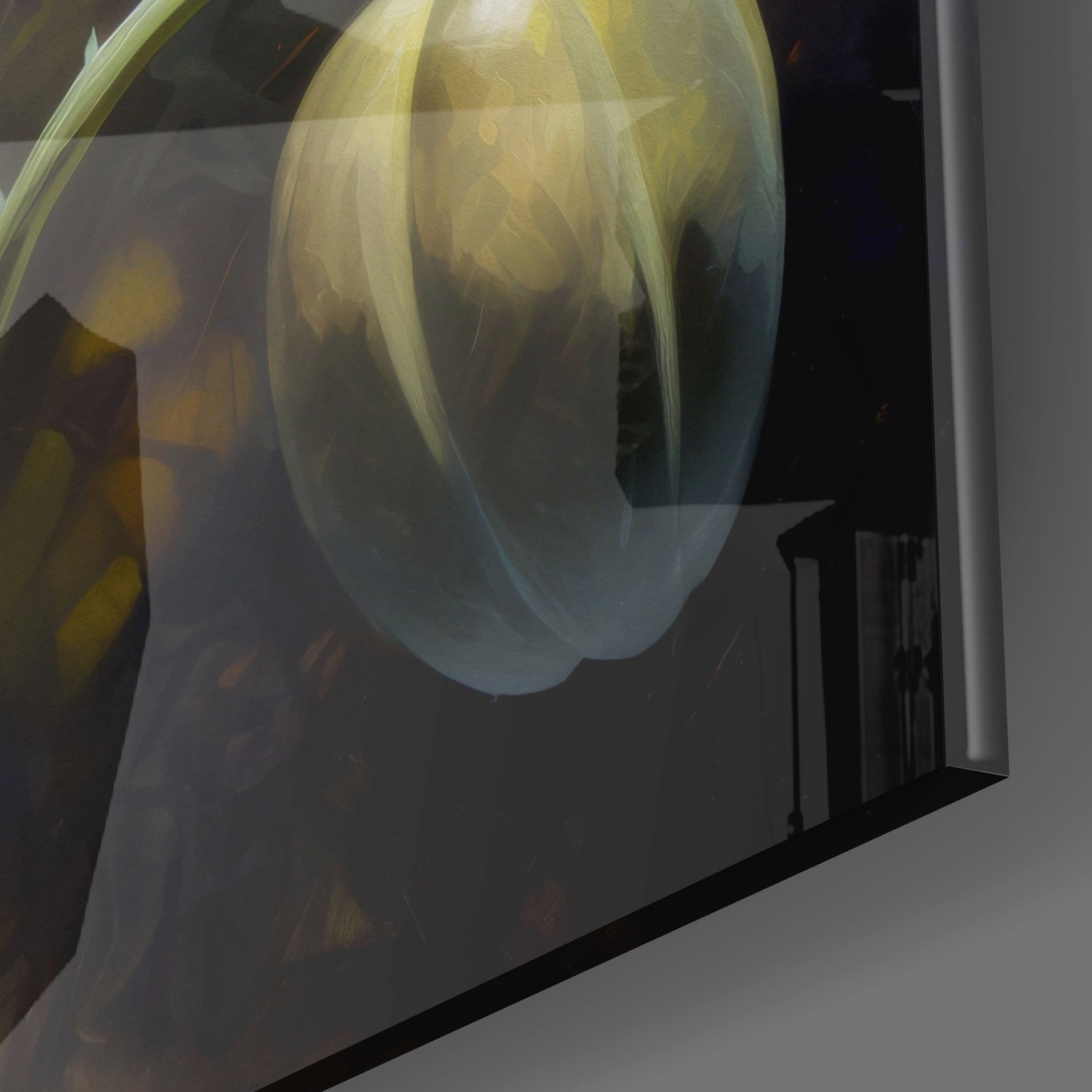 Poppy Flower Glass Wall Art.