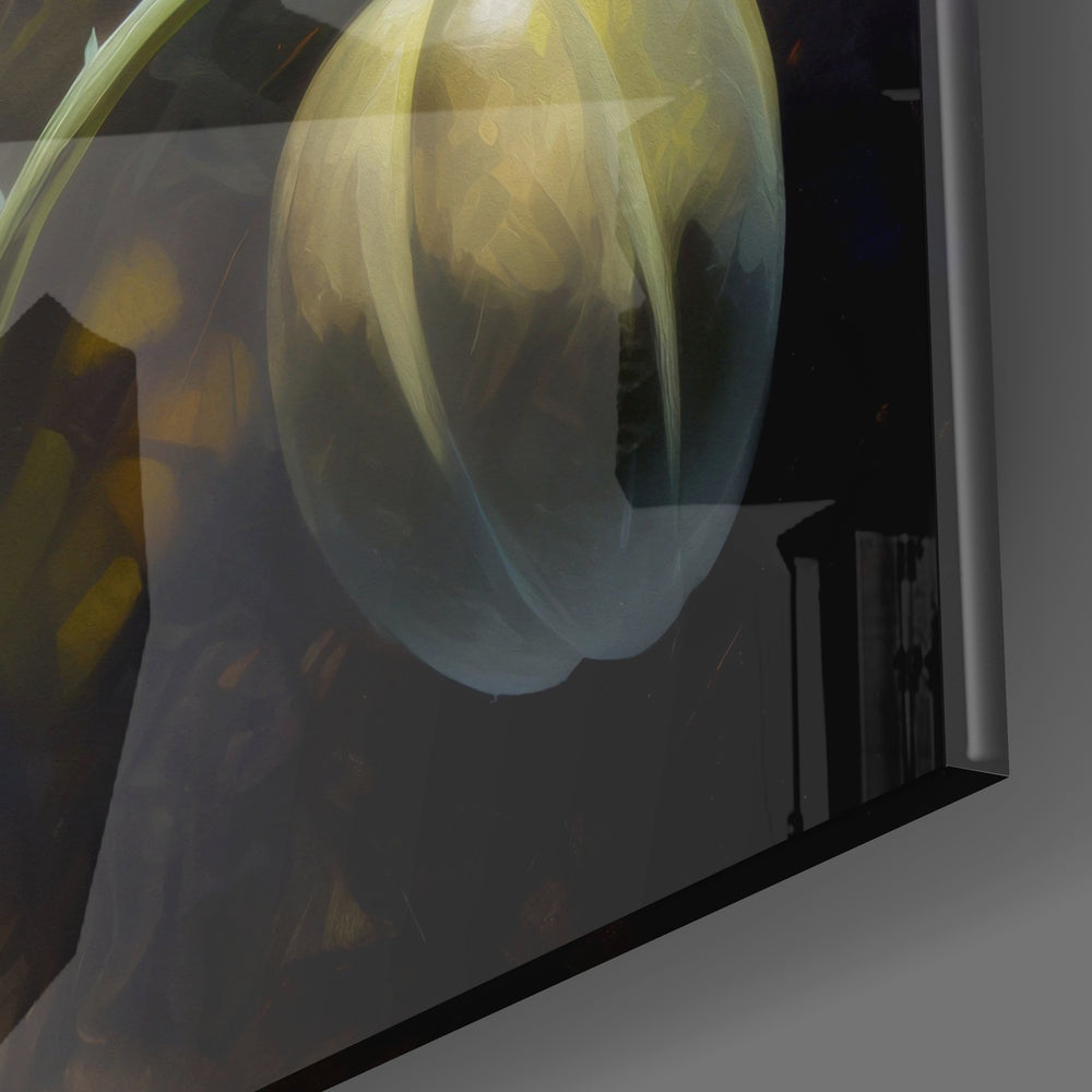 Poppy Flower Glass Wall Art.