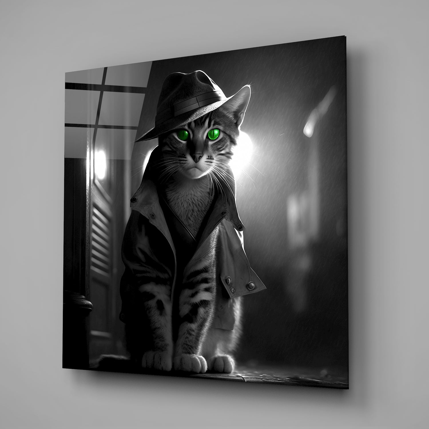 Catspector Glass Wall Art|| Designer's Collection.