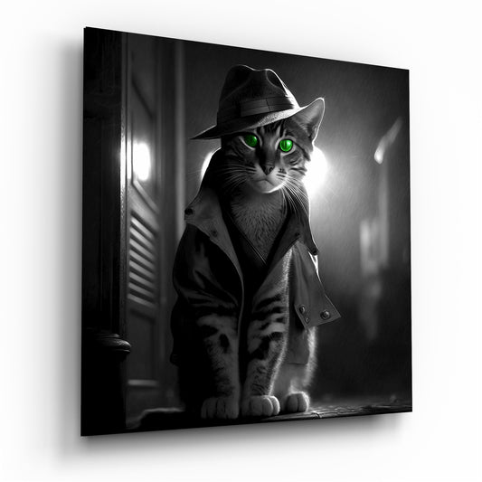 Catspector Glass Wall Art|| Designer's Collection.
