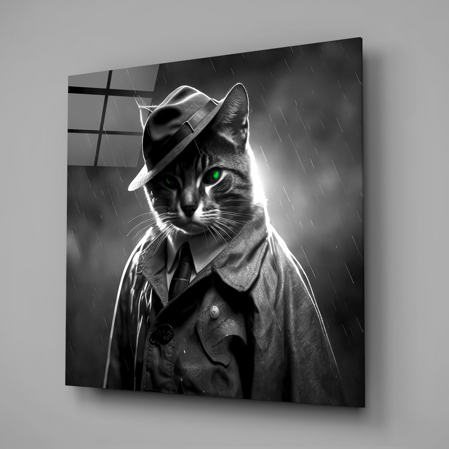 Catspector Glass Wall Art|| Designer's Collection.