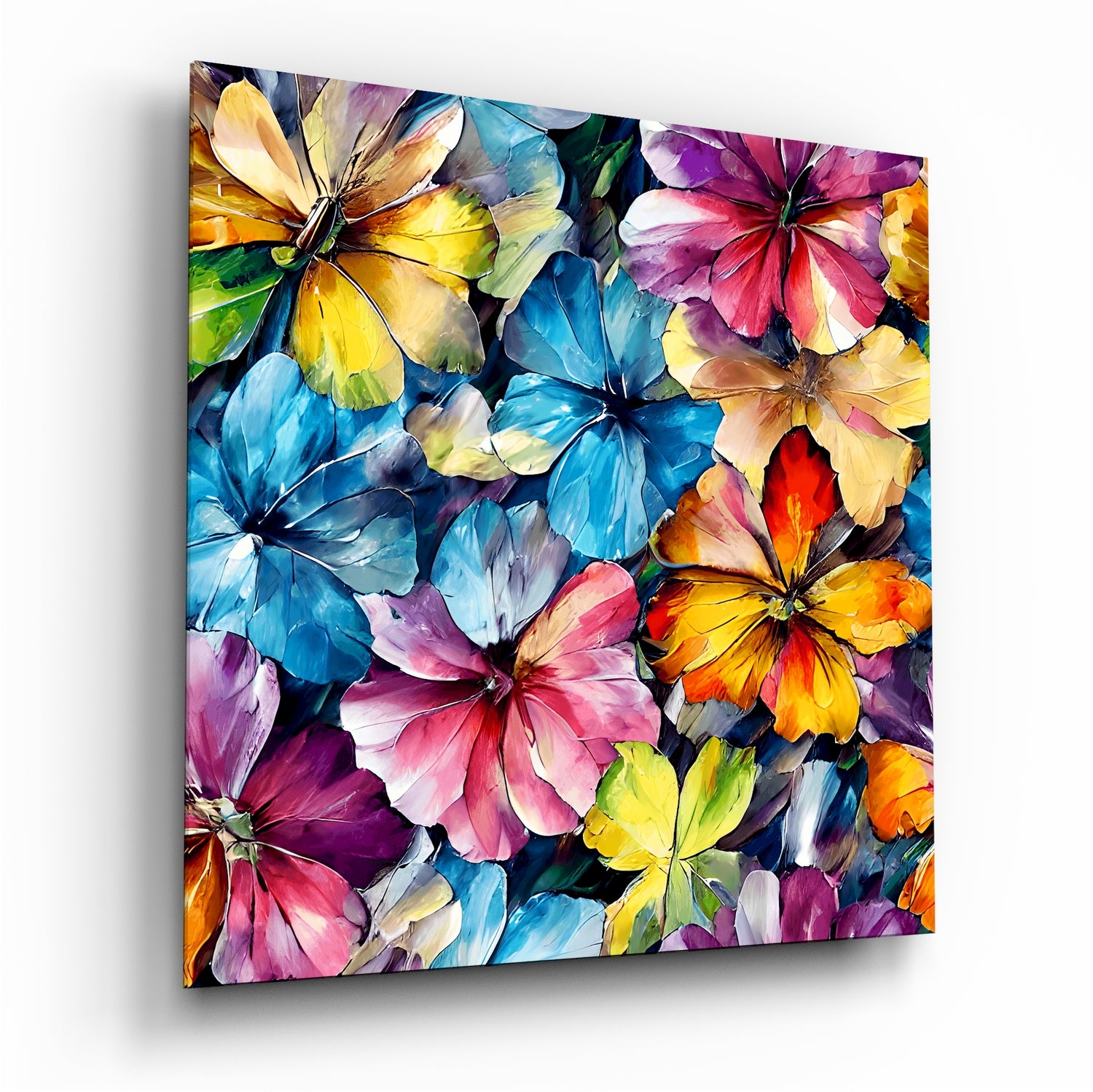 Flowers Glass Wall Art|| Designer's Collection.