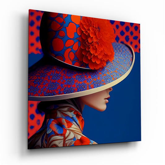 Hat Glass Wall Art|| Designer's Collection.