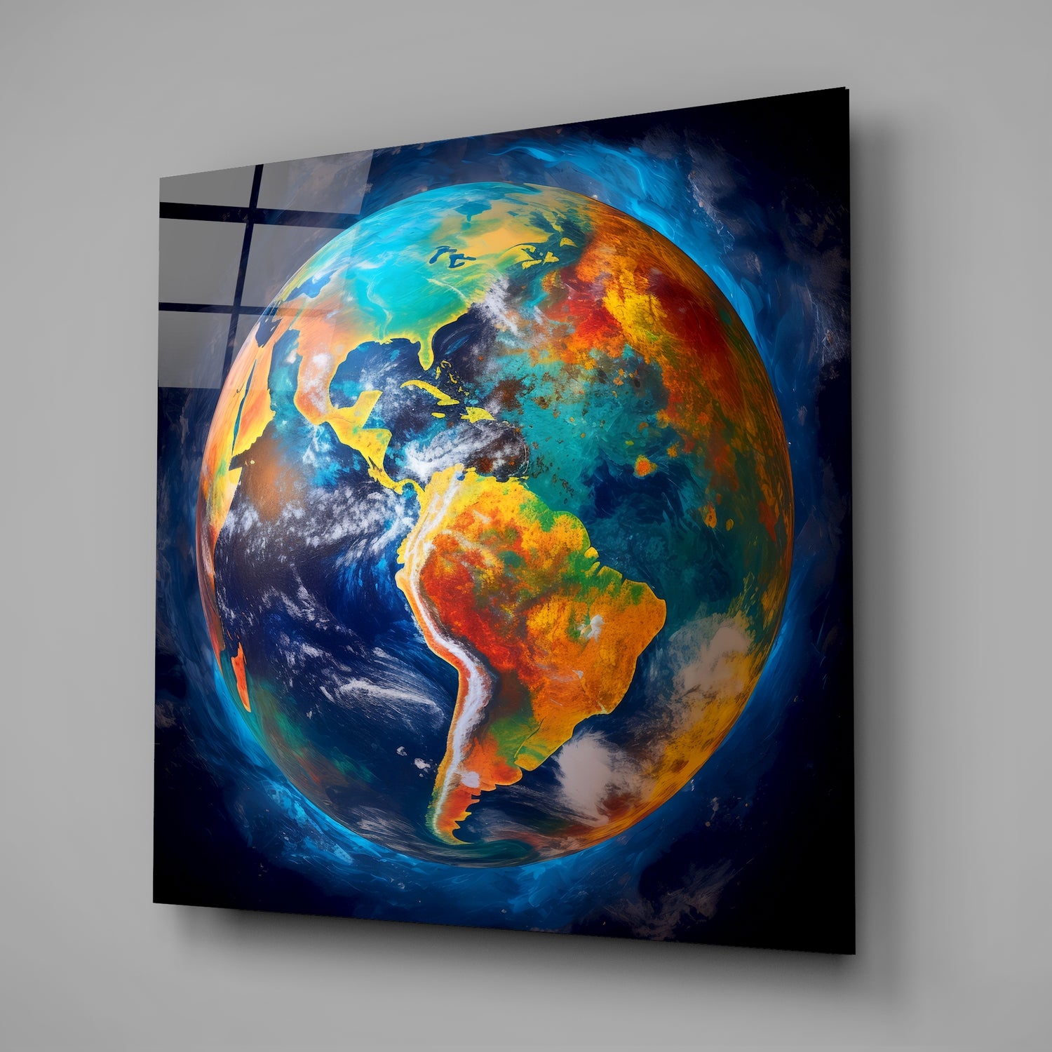 Earth Glass Wall Art|| Designer's Collection.