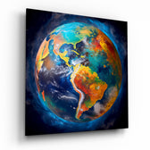 Earth Glass Wall Art|| Designer's Collection.