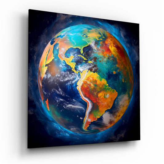 Earth Glass Wall Art|| Designer's Collection.