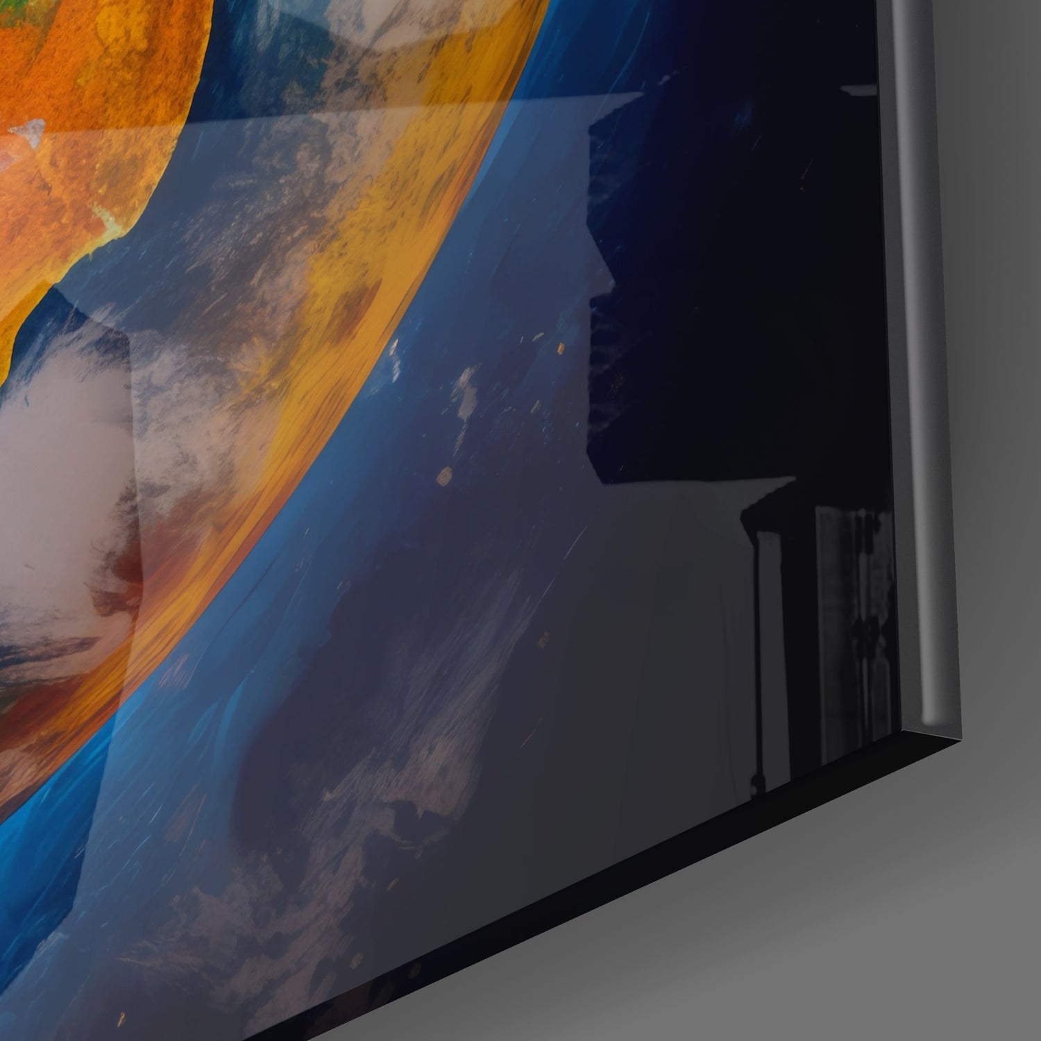 Earth Glass Wall Art|| Designer's Collection.