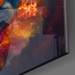 Color Explosions On Earth Glass Wall Art|| Designer's Collection.