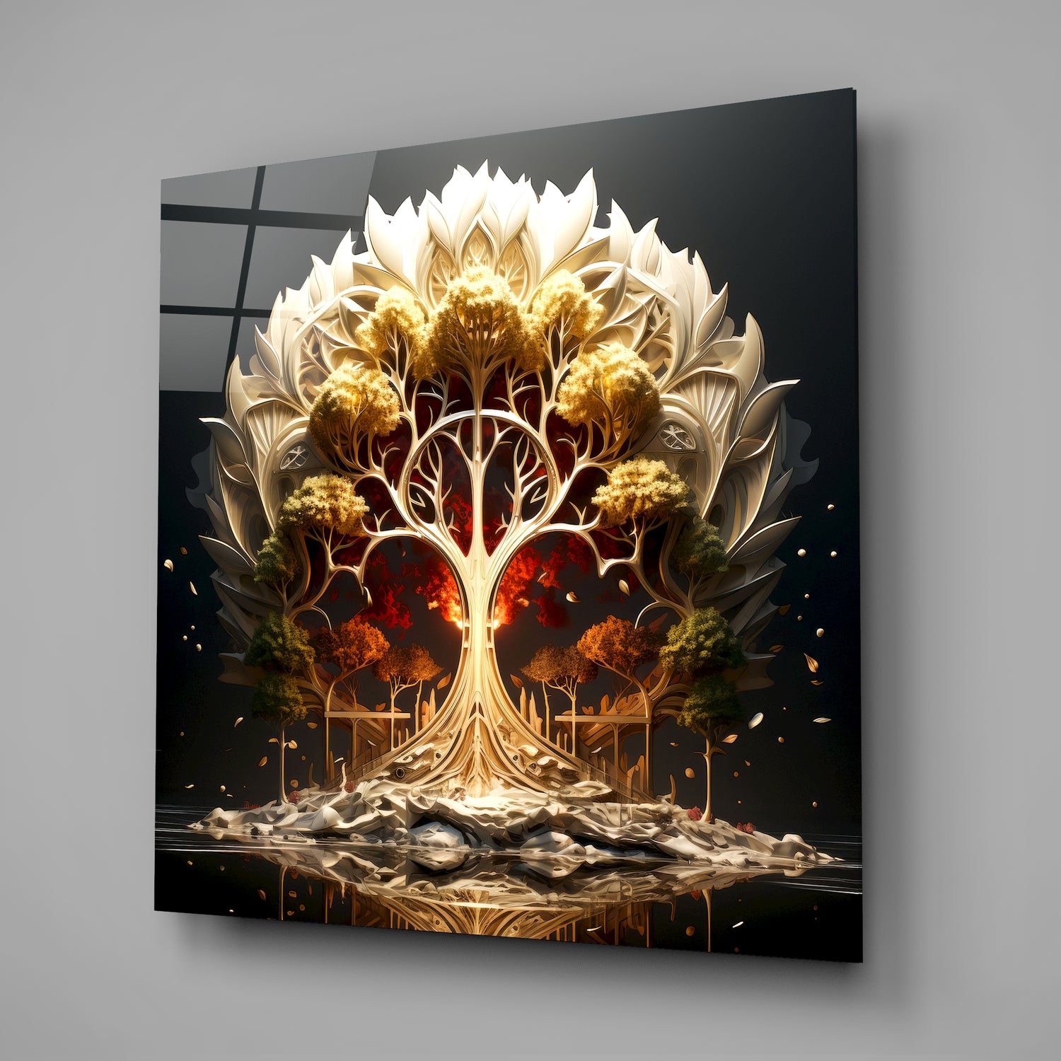 Tree of Life Glass Wall Art|| Designer's Collection.