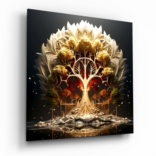 Tree of Life Glass Wall Art|| Designer's Collection.