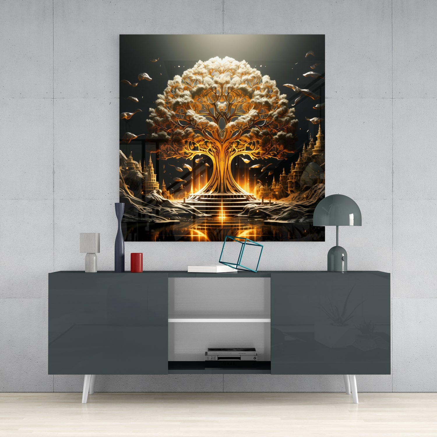 Tree of Life Glass Wall Art|| Designer's Collection.