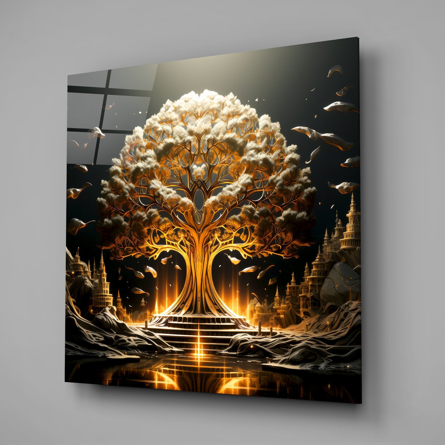 Tree of Life Glass Wall Art|| Designer's Collection.