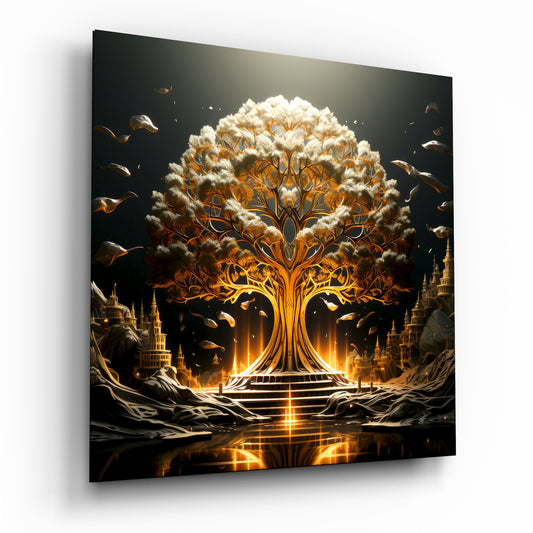 Tree of Life Glass Wall Art|| Designer's Collection.