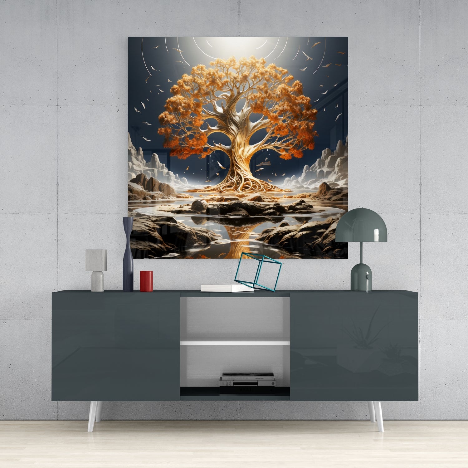 Tree of Life Glass Wall Art|| Designer's Collection.