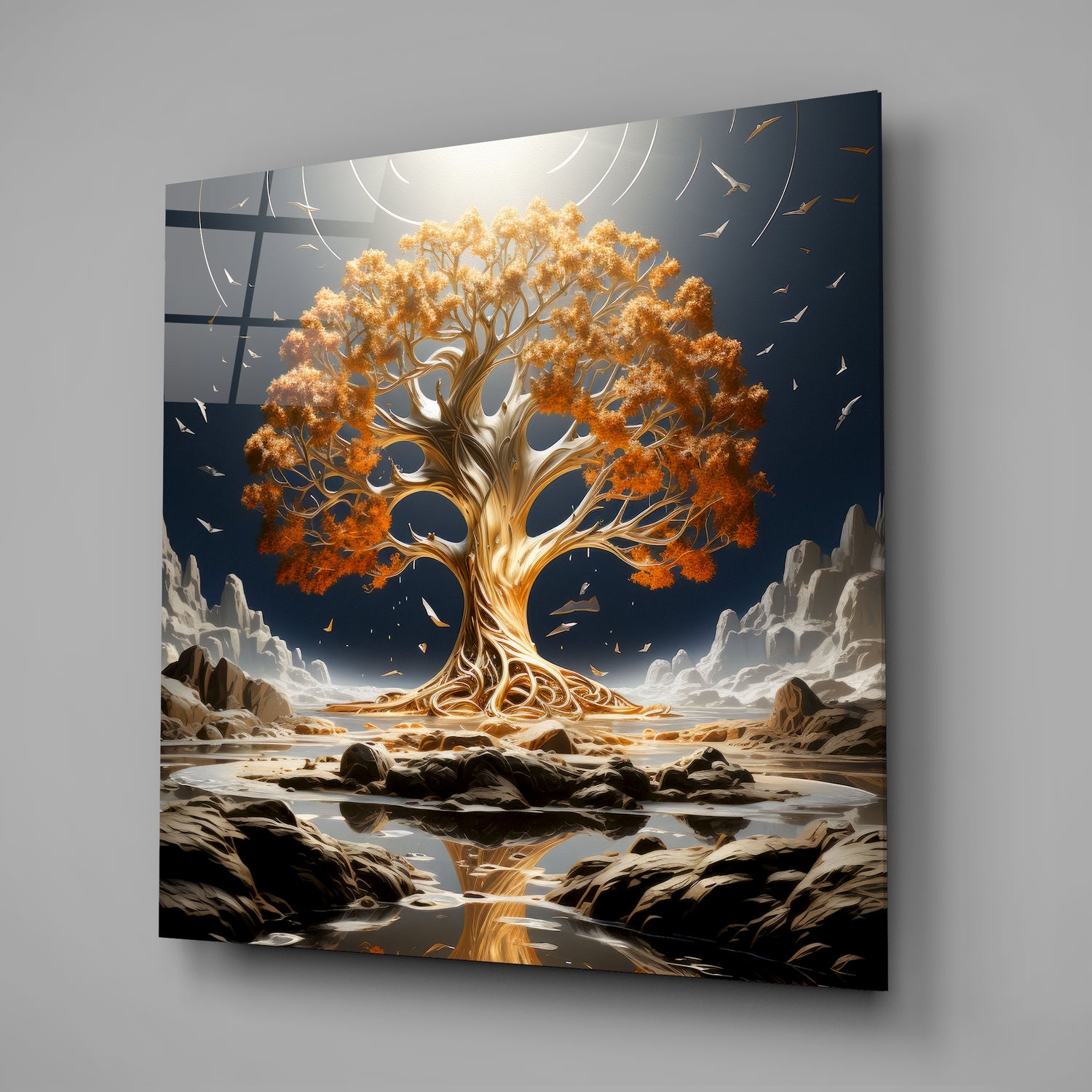 Tree of Life Glass Wall Art|| Designer's Collection.