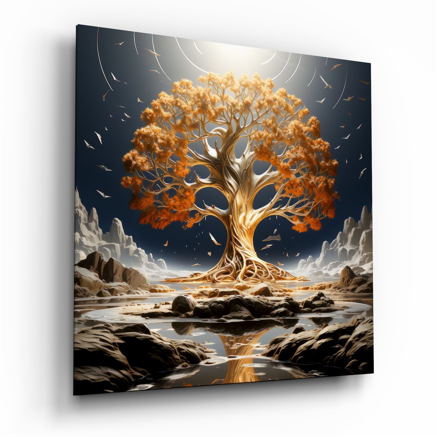 Tree of Life Glass Wall Art|| Designer's Collection.