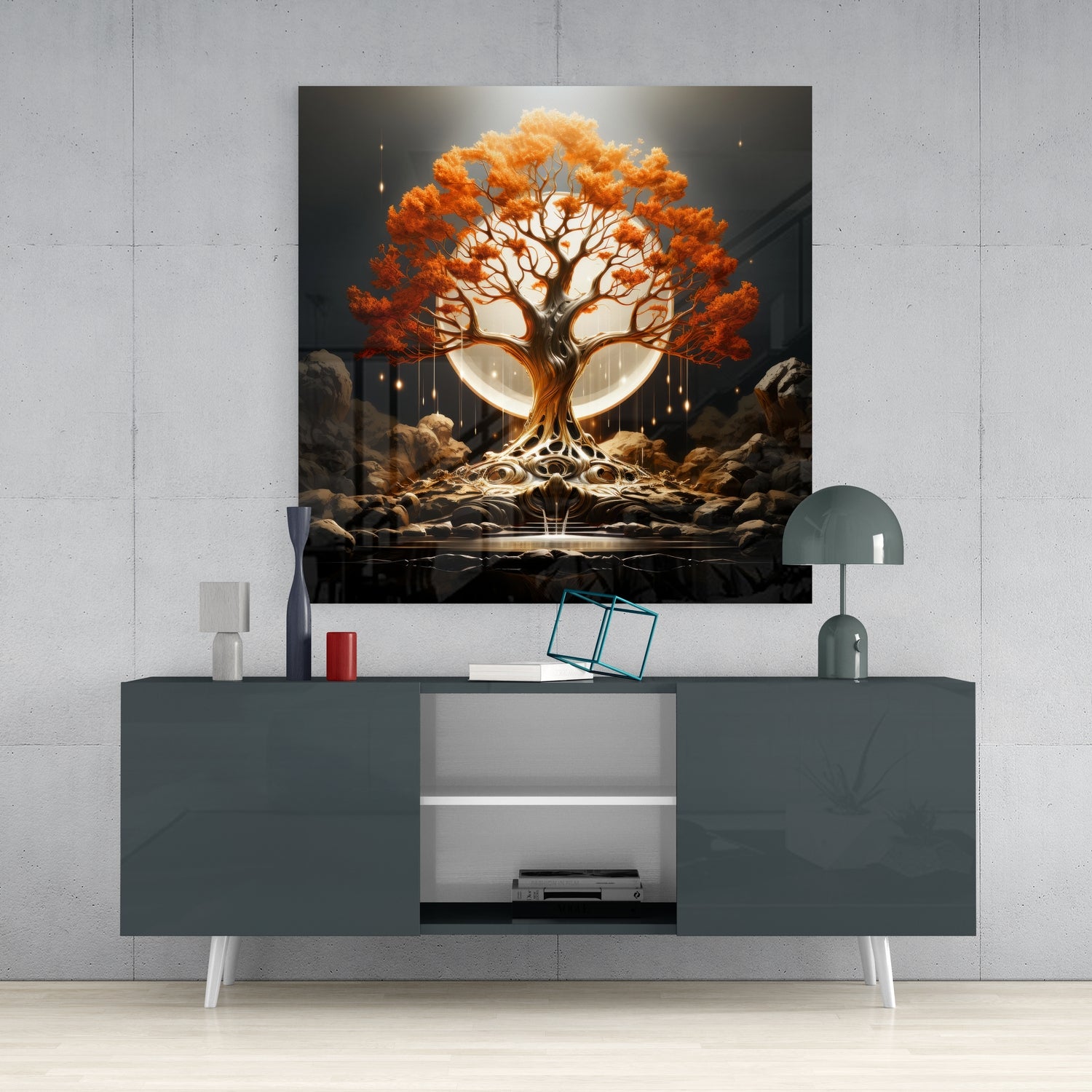 Tree of Life Glass Wall Art|| Designer's Collection.