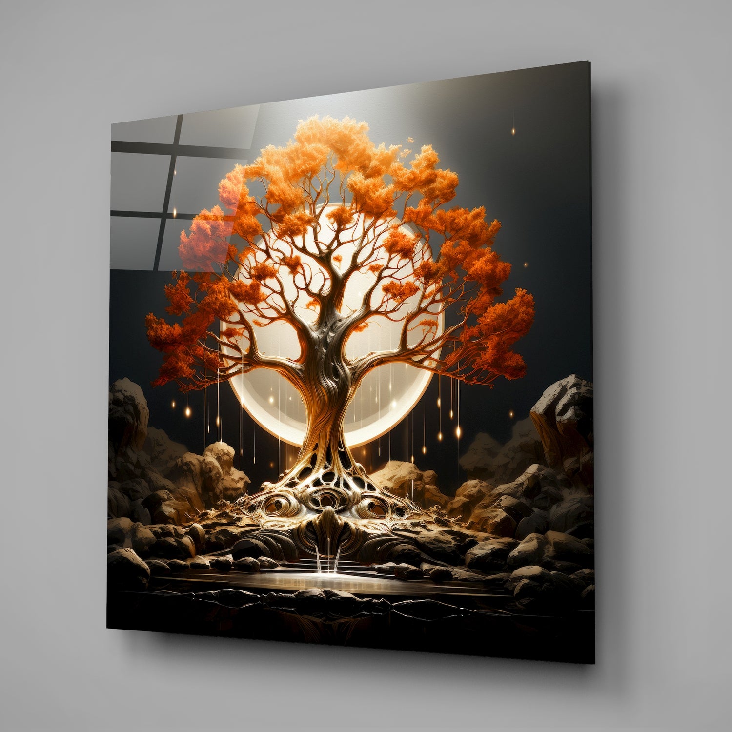Tree of Life Glass Wall Art|| Designer's Collection.