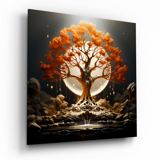 Tree of Life Glass Wall Art|| Designer's Collection.