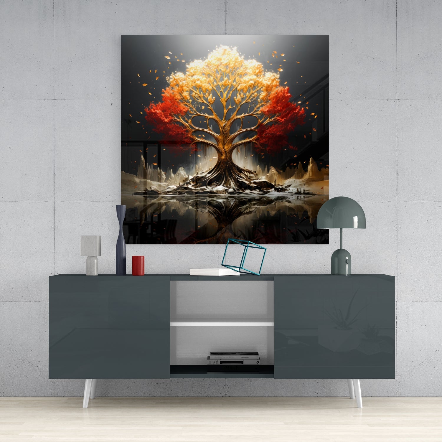Tree of Life Glass Wall Art|| Designer's Collection.