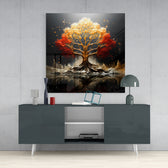 Tree of Life Glass Wall Art|| Designer's Collection.