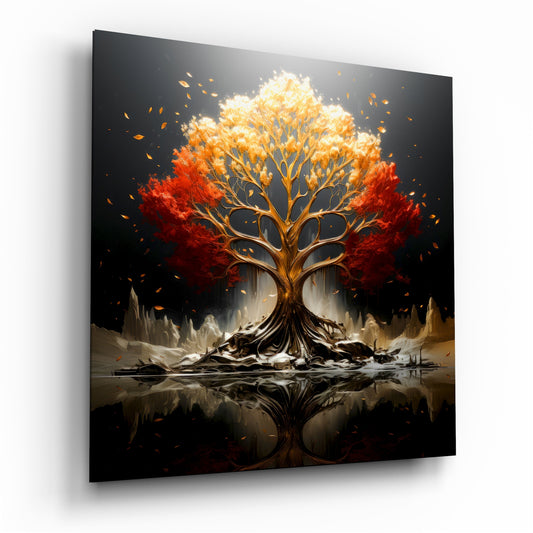 Tree of Life Glass Wall Art|| Designer's Collection.