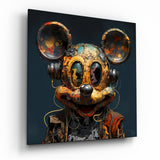 Mickey The Machine Glass Wall Art|| Designer's Collection.