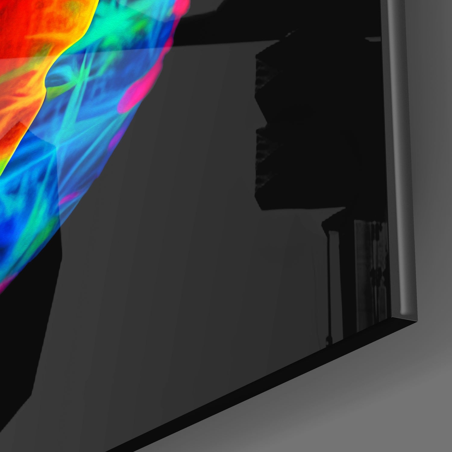 Neon Earth Glass Wall Art|| Designer's Collection.