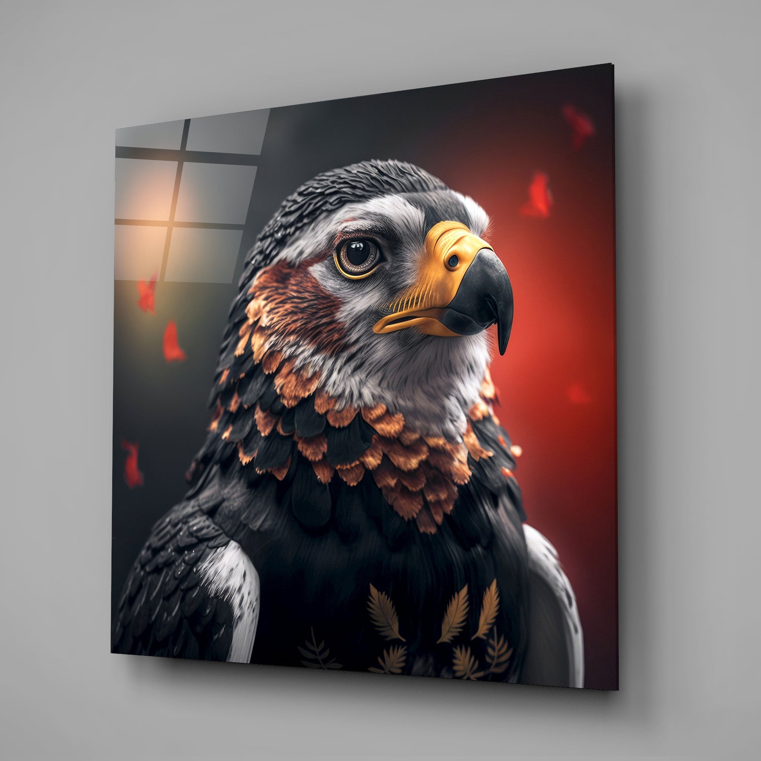 Eagle Glass Wall Art|| Designer's Collection.