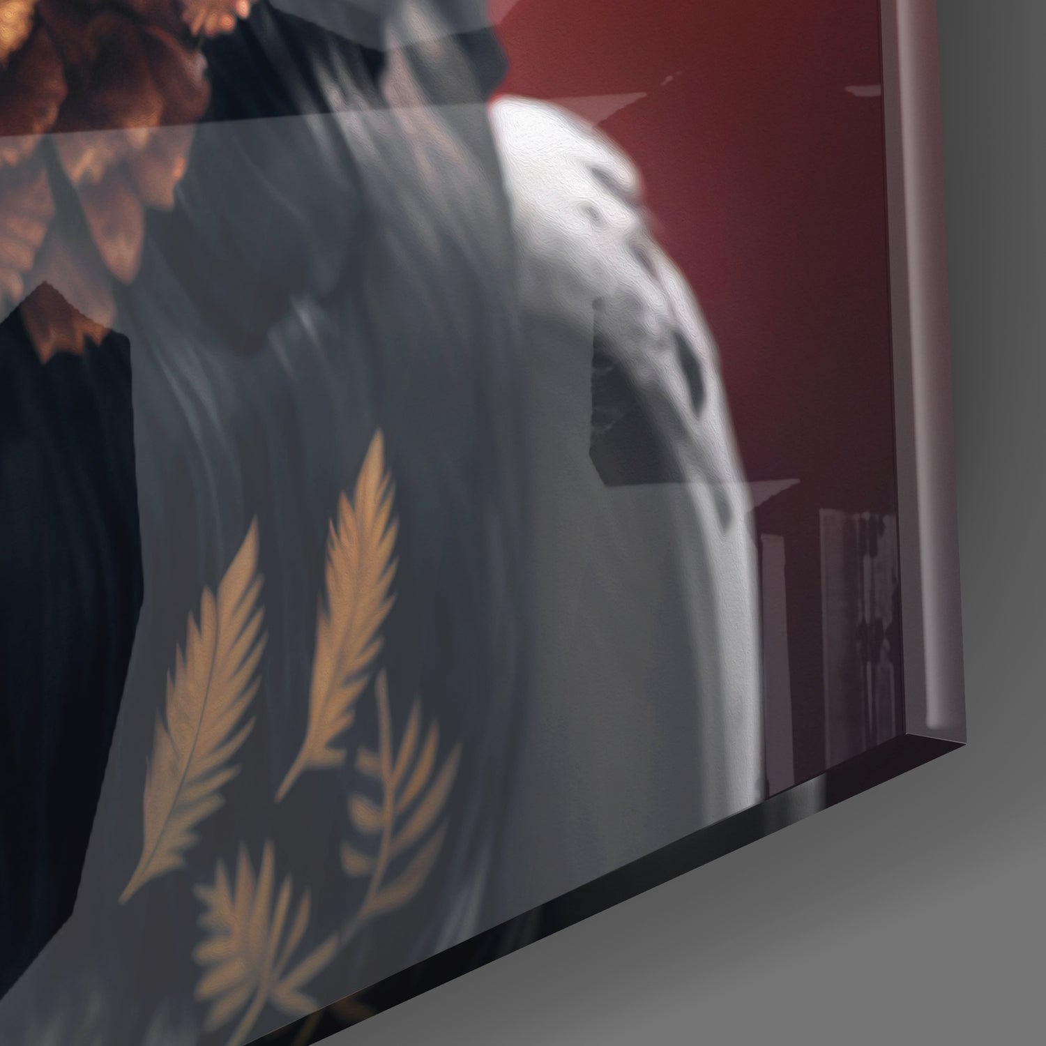 Eagle Glass Wall Art|| Designer's Collection.