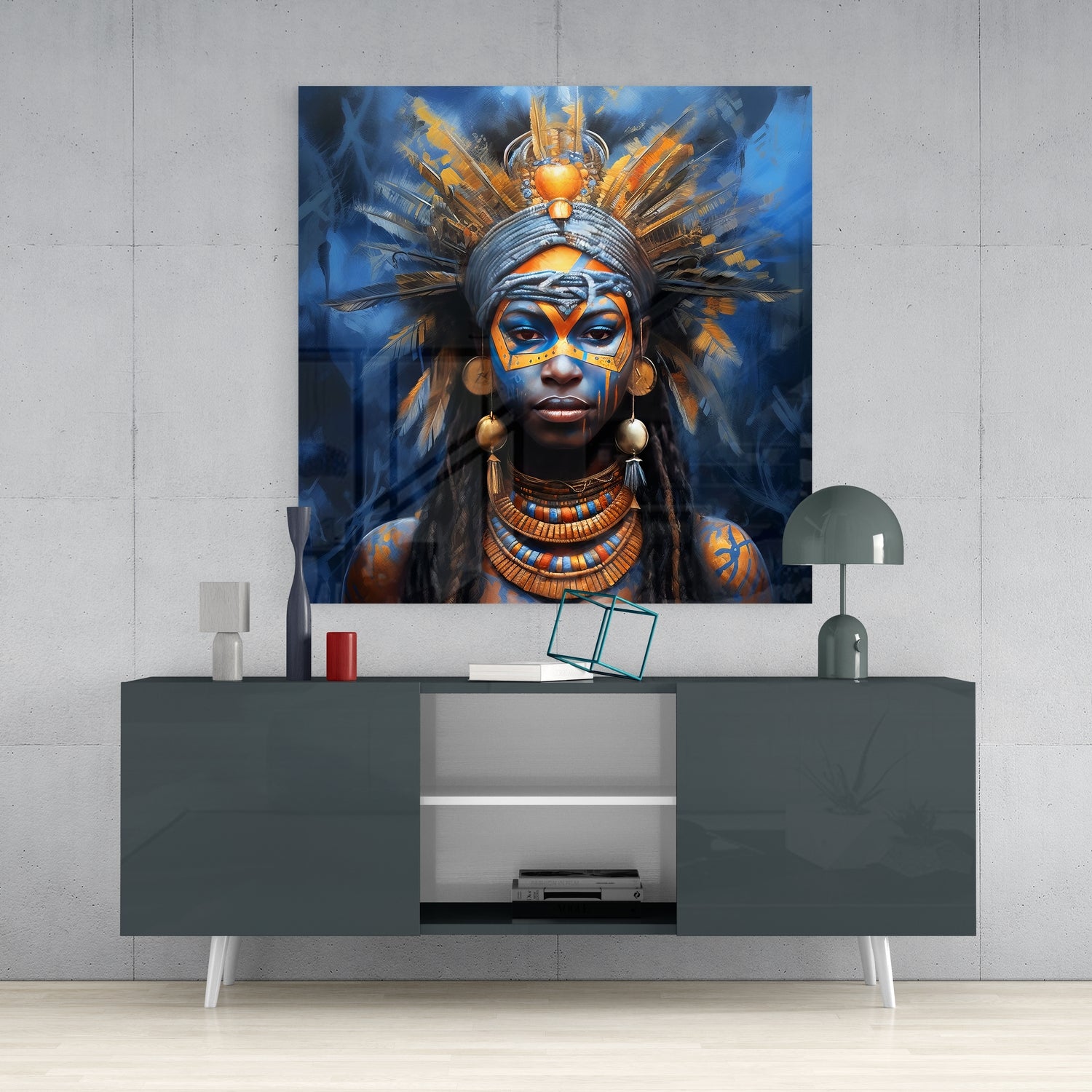 Woman Glass Wall Art|| Designer's Collection.