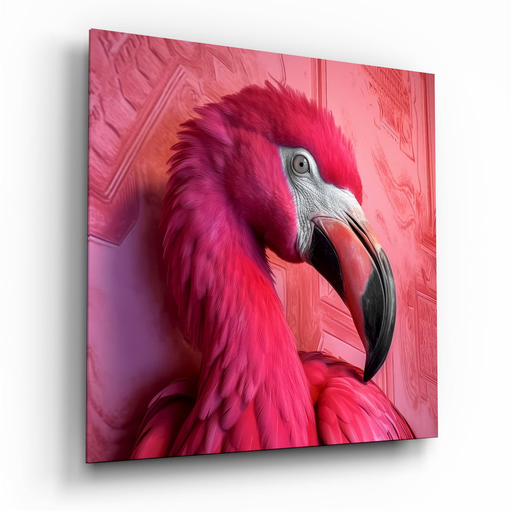 Flamingo Glass Wall Art|| Designer's Collection.