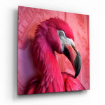 Flamingo Glass Wall Art|| Designer's Collection.