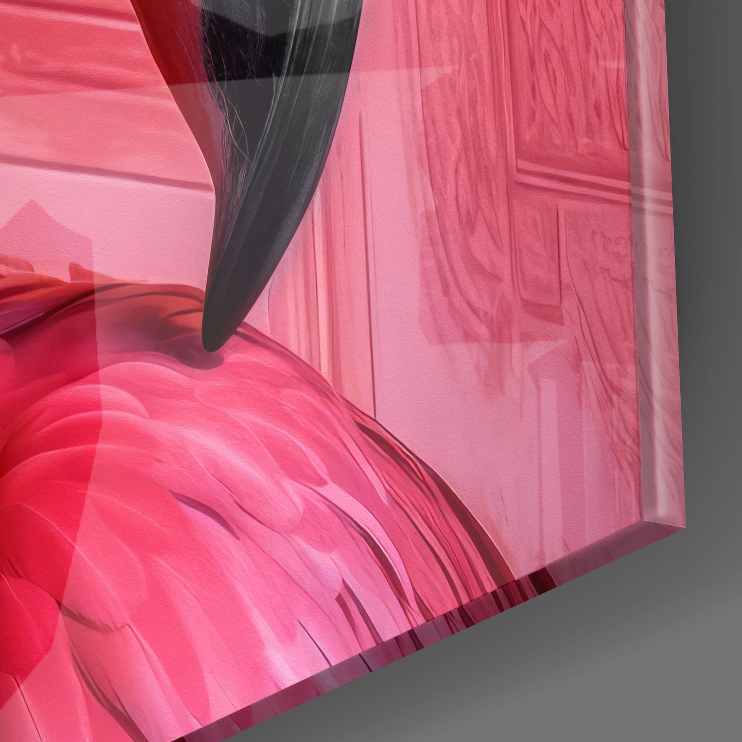 Flamingo Glass Wall Art|| Designer's Collection.