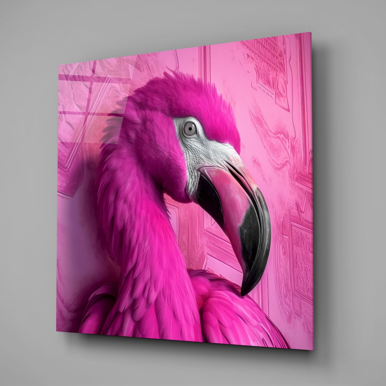 Flamingo Glass Wall Art|| Designer's Collection.