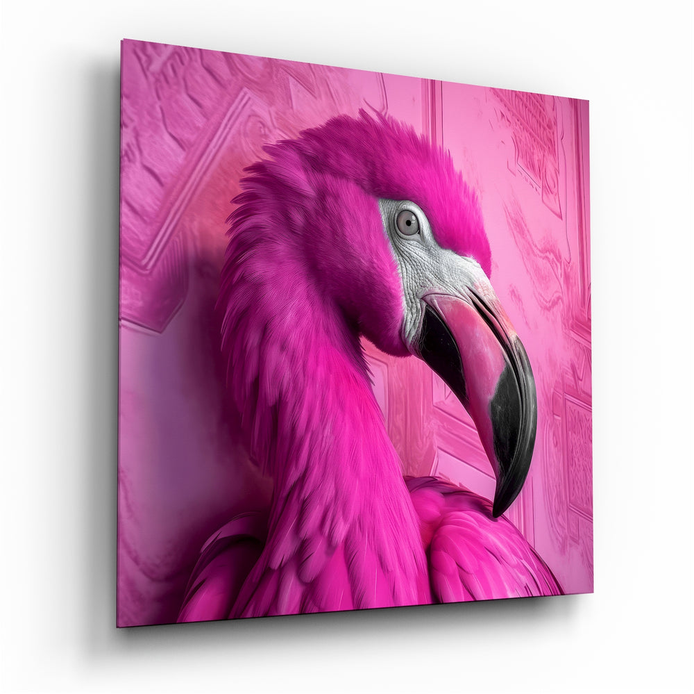 Flamingo Glass Wall Art|| Designer's Collection.