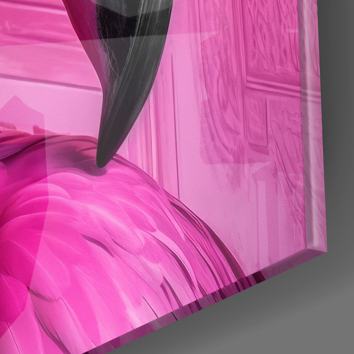 Flamingo Glass Wall Art|| Designer's Collection.