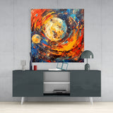 Space Splash Glass Wall Art|| Designer's Collection